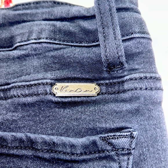 KanCan🖤Skinny Distressed Black JEANS Midrise with Stretch🌻9/28 - Picture 2 of 13